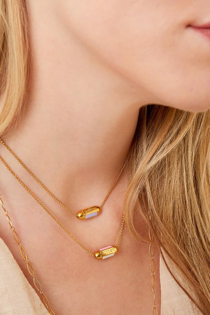 Ketting Summer Love Veelkleurig Multi Stainless Steel h5Afbeelding3